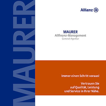 MultiMedia Image-Broschüre Allianz Agentur Maurer Weißenburg.